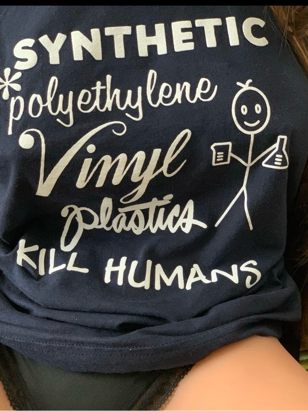 SYNTHETIC Polyethylene Vinyl Plastics KILL HUMANS - Signature Unisex T-shirt
